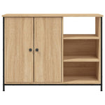 Sideboard Sonoma Oak 100x33x75 cm Engineered Wood - Bargainia.com - 