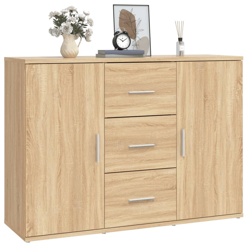 Sideboard Sonoma Oak 91x29.5x65 cm Engineered Wood - Bargainia.com - 