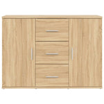 Sideboard Sonoma Oak 91x29.5x65 cm Engineered Wood - Bargainia.com - 
