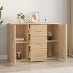 Sideboard Sonoma Oak 91x29.5x65 cm Engineered Wood - Bargainia.com - 