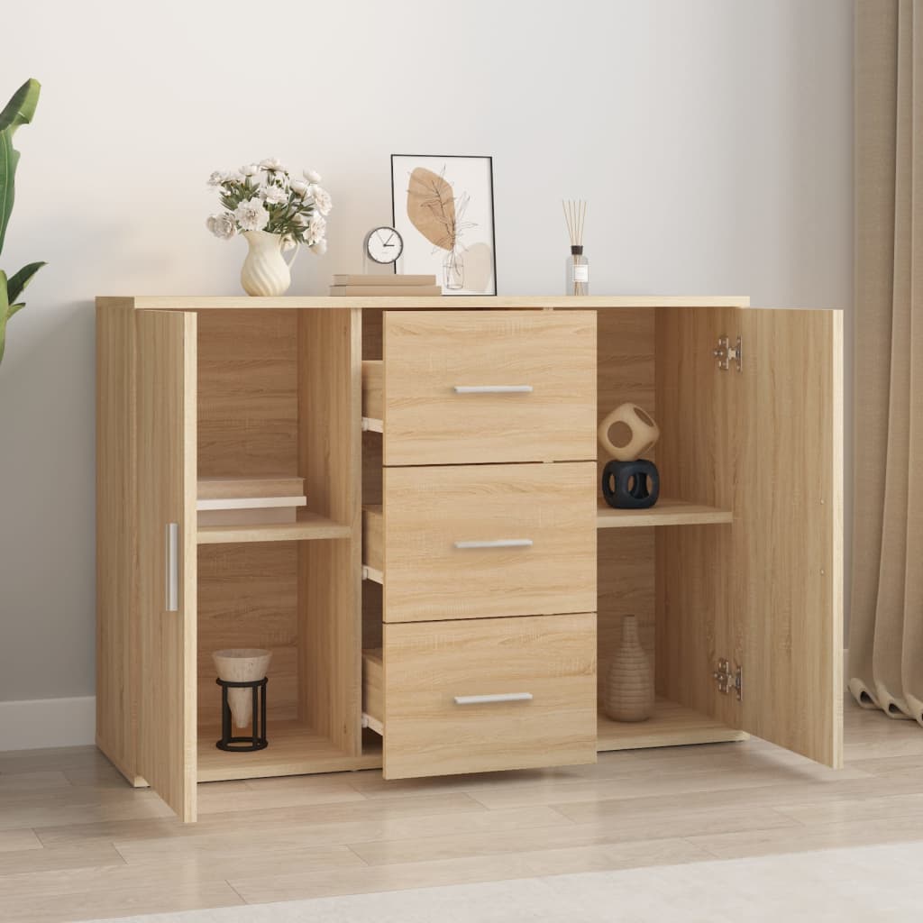 Sideboard Sonoma Oak 91x29.5x65 cm Engineered Wood - Bargainia.com - 8720845679347 - 823345
