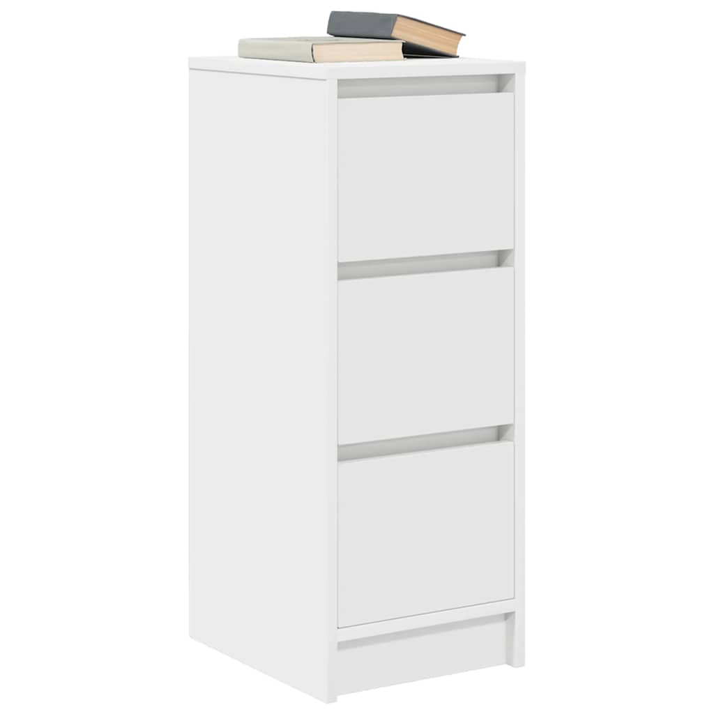 Sideboard White 29.5x34x76 cm Engineered Wood - Bargainia.com - 