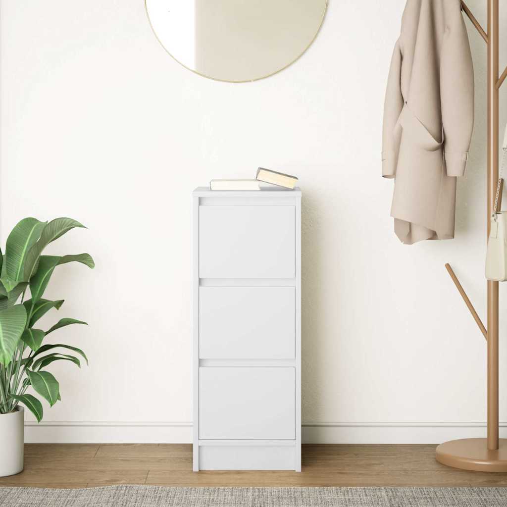 Sideboard White 29.5x34x76 cm Engineered Wood - Bargainia.com - 