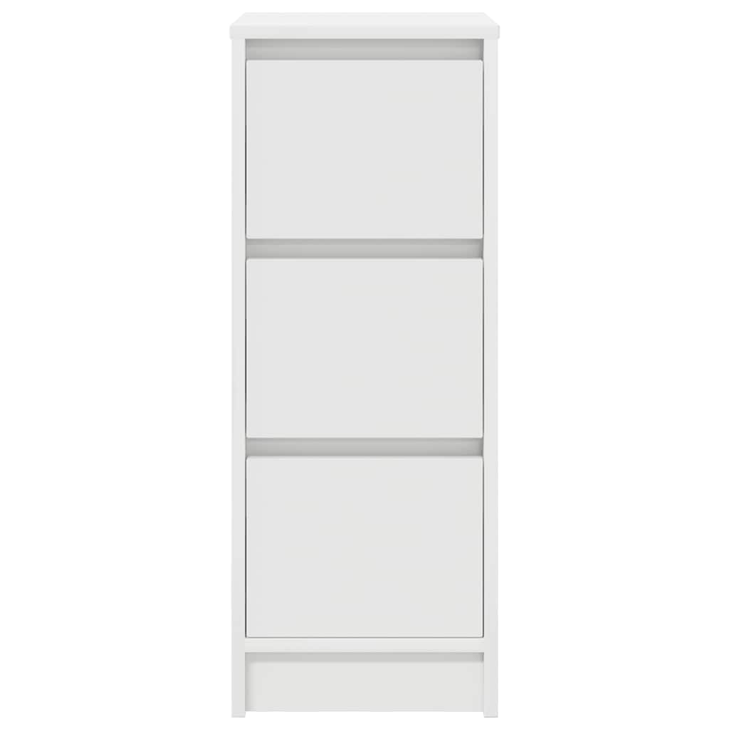 Sideboard White 29.5x34x76 cm Engineered Wood - Bargainia.com - 