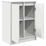 Sideboard White 57x34x76 cm Engineered Wood - Bargainia.com - 