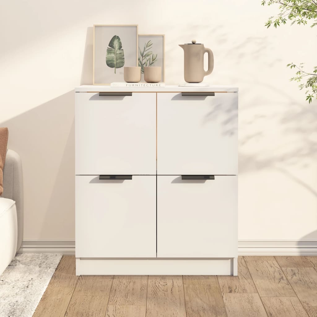 Sideboard White 60x30x70 cm Engineered Wood - Bargainia.com - 