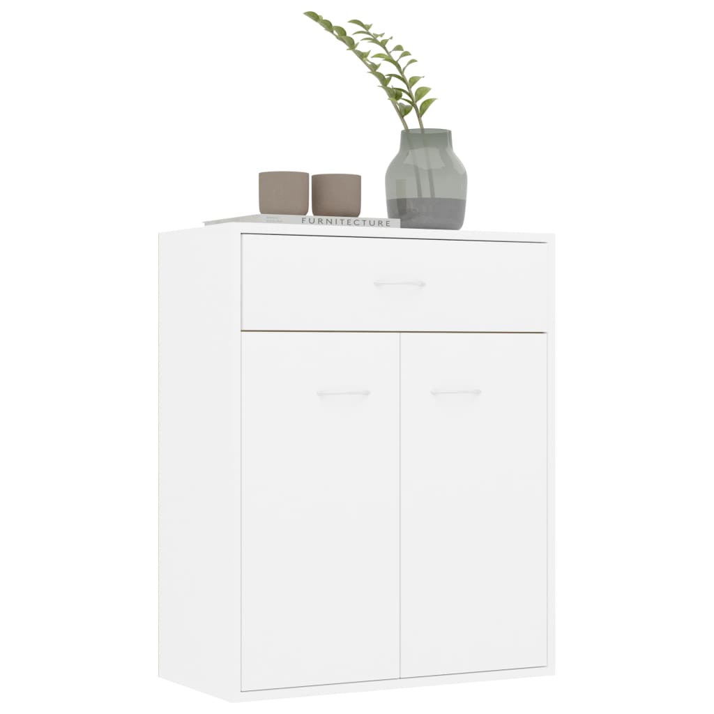 Sideboard White 60x30x75 cm Engineered Wood - Bargainia.com - 8719883786513 - 800711