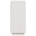 Sideboard White 60x34x75 cm Solid Wood Pine - Bargainia.com - 