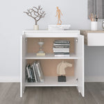 Sideboard White 70x41x75 cm Engineered Wood - Bargainia.com - 