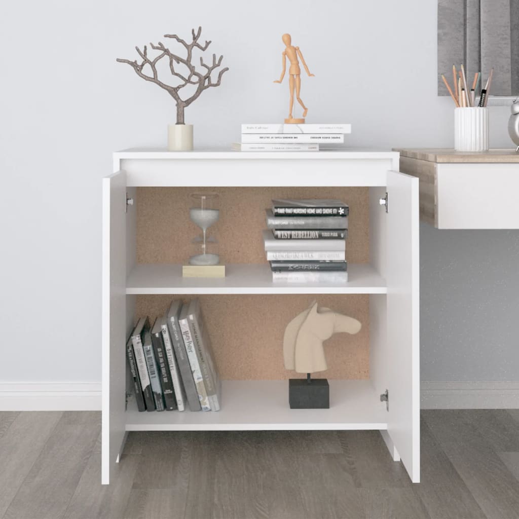 Sideboard White 70x41x75 cm Engineered Wood - Bargainia.com - 