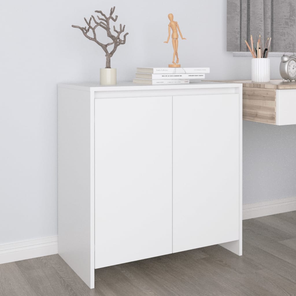 Sideboard White 70x41x75 cm Engineered Wood - Bargainia.com - 