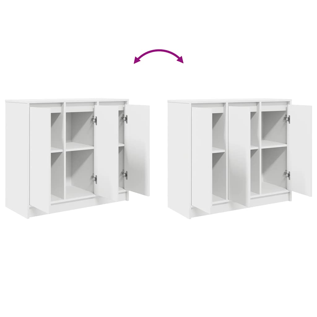 Sideboard White 85x34x76 cm Engineered Wood - Bargainia.com - 8721158705440 - 861625