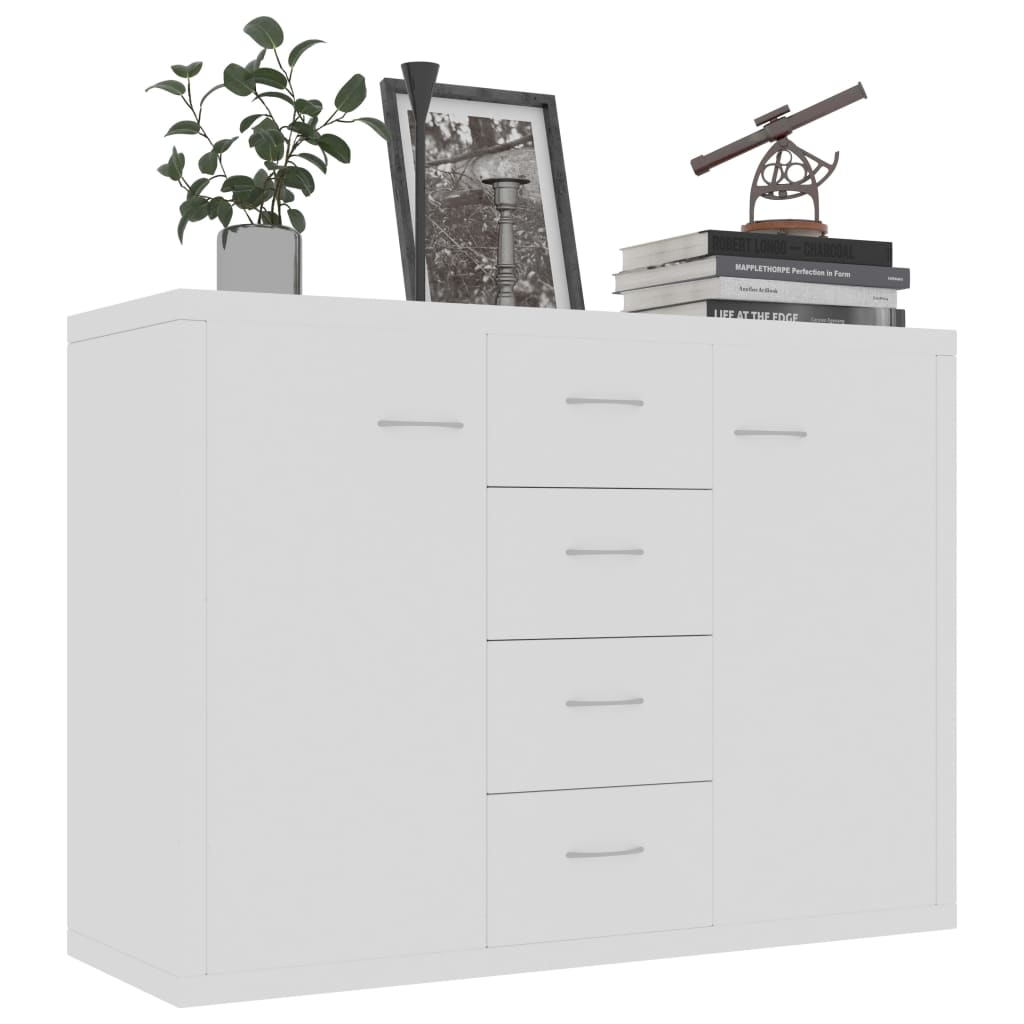 Sideboard White 88x30x65 cm Engineered Wood - Bargainia.com - 8719883786339 - 800684
