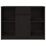 Sideboard with Drawer Black Oak 101x35x76 cm Engineered Wood - Bargainia.com - 