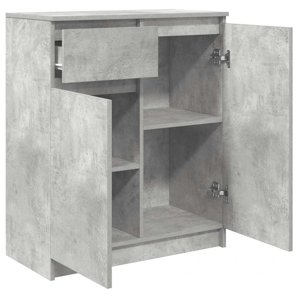 Sideboard with Drawer Concrete Grey 71x35x84 cm Engineered Wood - Bargainia.com - 8721158705112 - 861592
