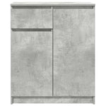Sideboard with Drawer Concrete Grey 71x35x84 cm Engineered Wood - Bargainia.com - 