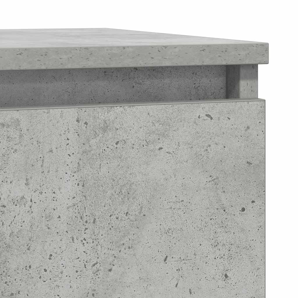 Sideboard with Drawer Concrete Grey 71x35x84 cm Engineered Wood - Bargainia.com - 