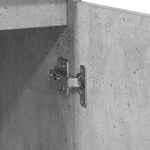 Sideboard with Drawer Concrete Grey 71x35x84 cm Engineered Wood - Bargainia.com - 