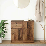 Sideboard with Drawer Old Wood 71x35x65 cm Engineered Wood - Bargainia.com - 