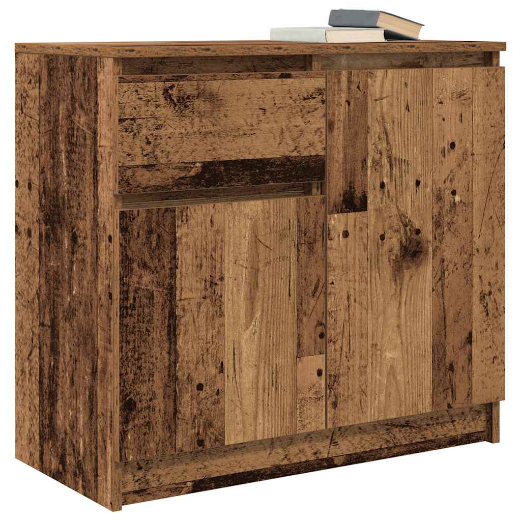 Sideboard with Drawer Old Wood 71x35x65 cm Engineered Wood - Bargainia.com - 8721158705242 - 861605