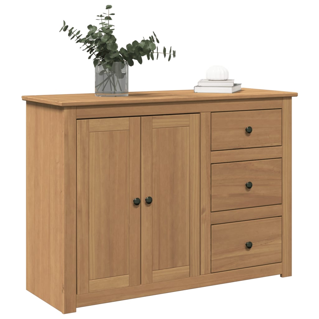 Sideboard with Drawers Panama 112x40x80 cm Solid Wood Pine - Bargainia.com - 8721158398130 - 4016385