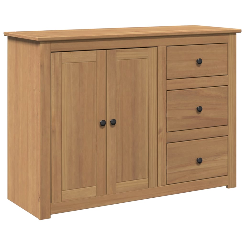 Sideboard with Drawers Panama 112x40x80 cm Solid Wood Pine - Bargainia.com - 8721158398130 - 4016385