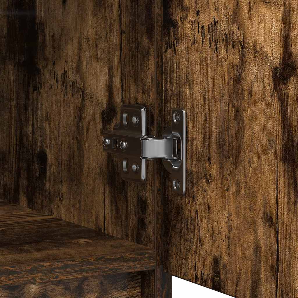 Sideboard with Drawers Smoked Oak 71x35x84 cm Engineered Wood - Bargainia.com - 8721158705037 - 861584