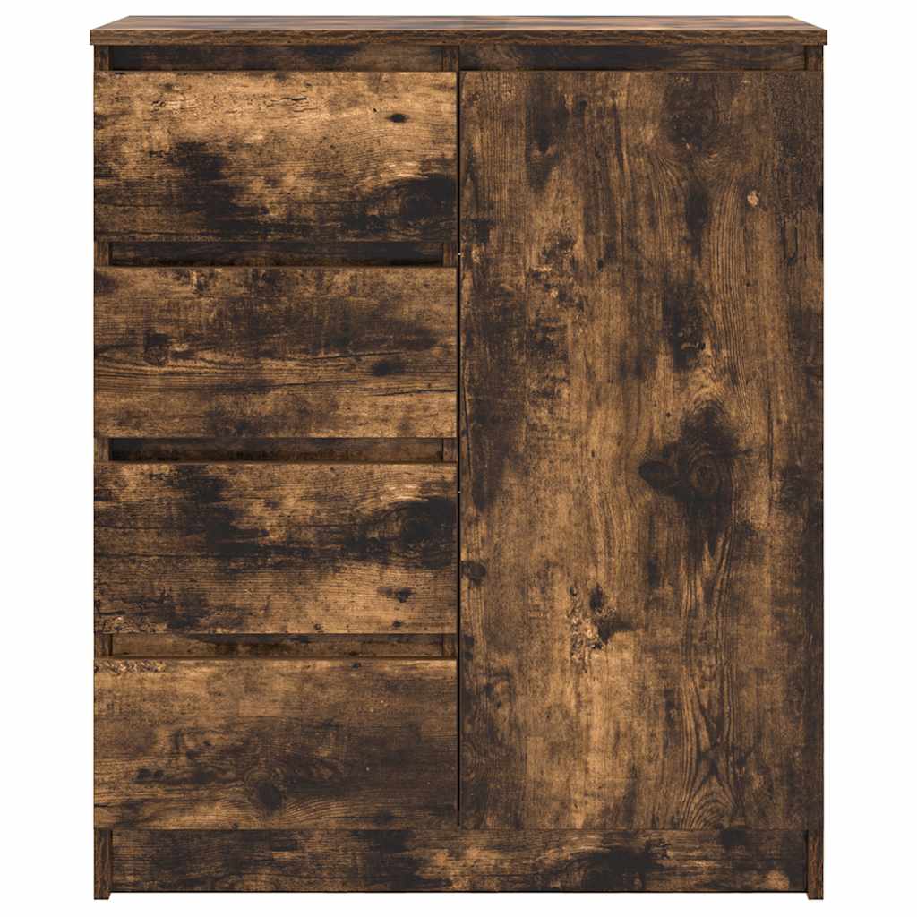 Sideboard with Drawers Smoked Oak 71x35x84 cm Engineered Wood - Bargainia.com - 8721158705037 - 861584