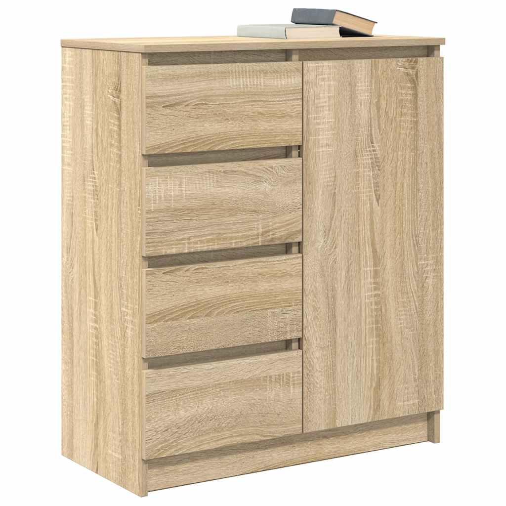 Sideboard with Drawers Sonoma Oak 71x35x84 cm Engineered Wood - Bargainia.com - 8721158705013 - 861582