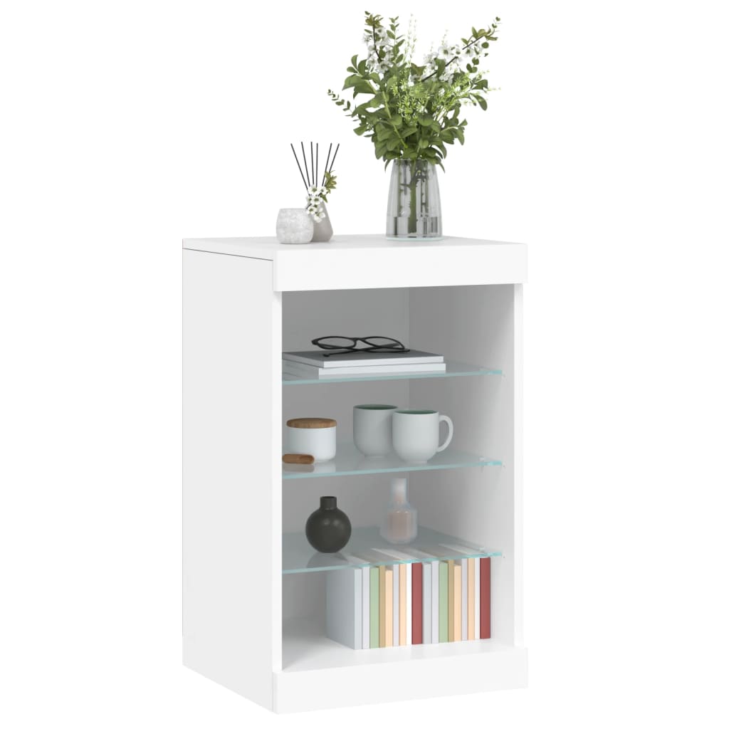 Sideboard with LED Lights White 41x37x67 cm - Bargainia.com - 8721012253056 - 836721