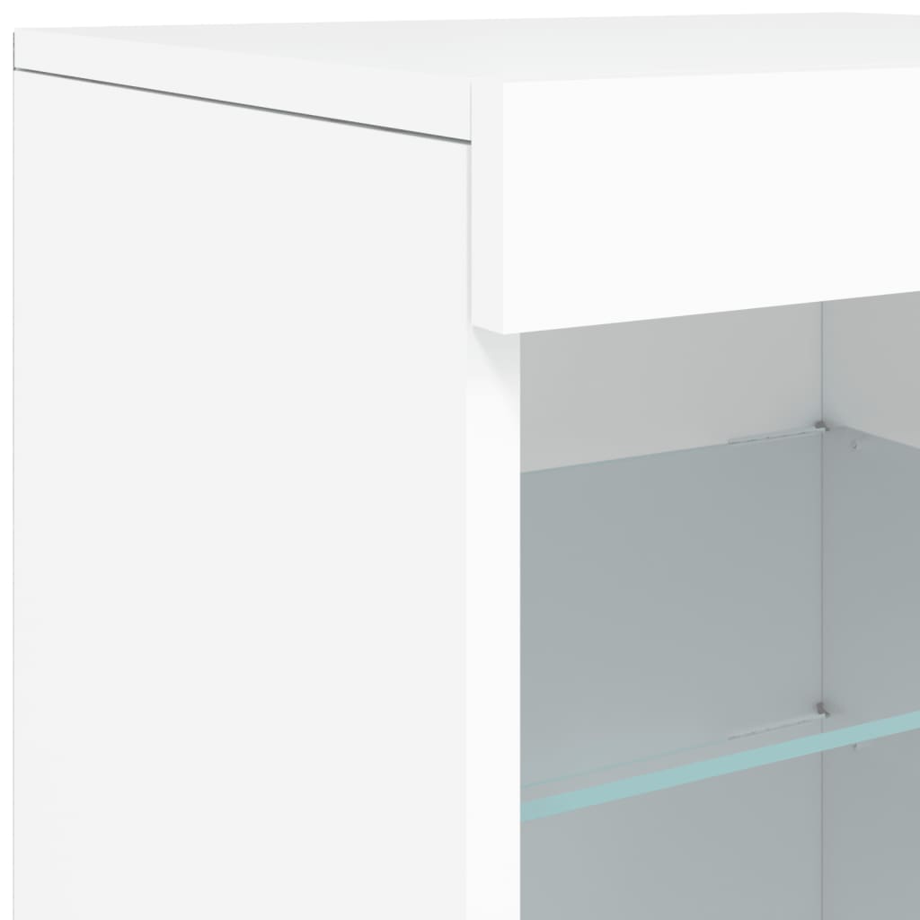 Sideboard with LED Lights White 41x37x67 cm - Bargainia.com - 8721012253056 - 836721