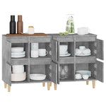 Sideboards 2 pcs Concrete Grey 60x35x70 cm Engineered Wood - Bargainia.com - 