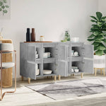 Sideboards 2 pcs Concrete Grey 60x35x70 cm Engineered Wood - Bargainia.com - 