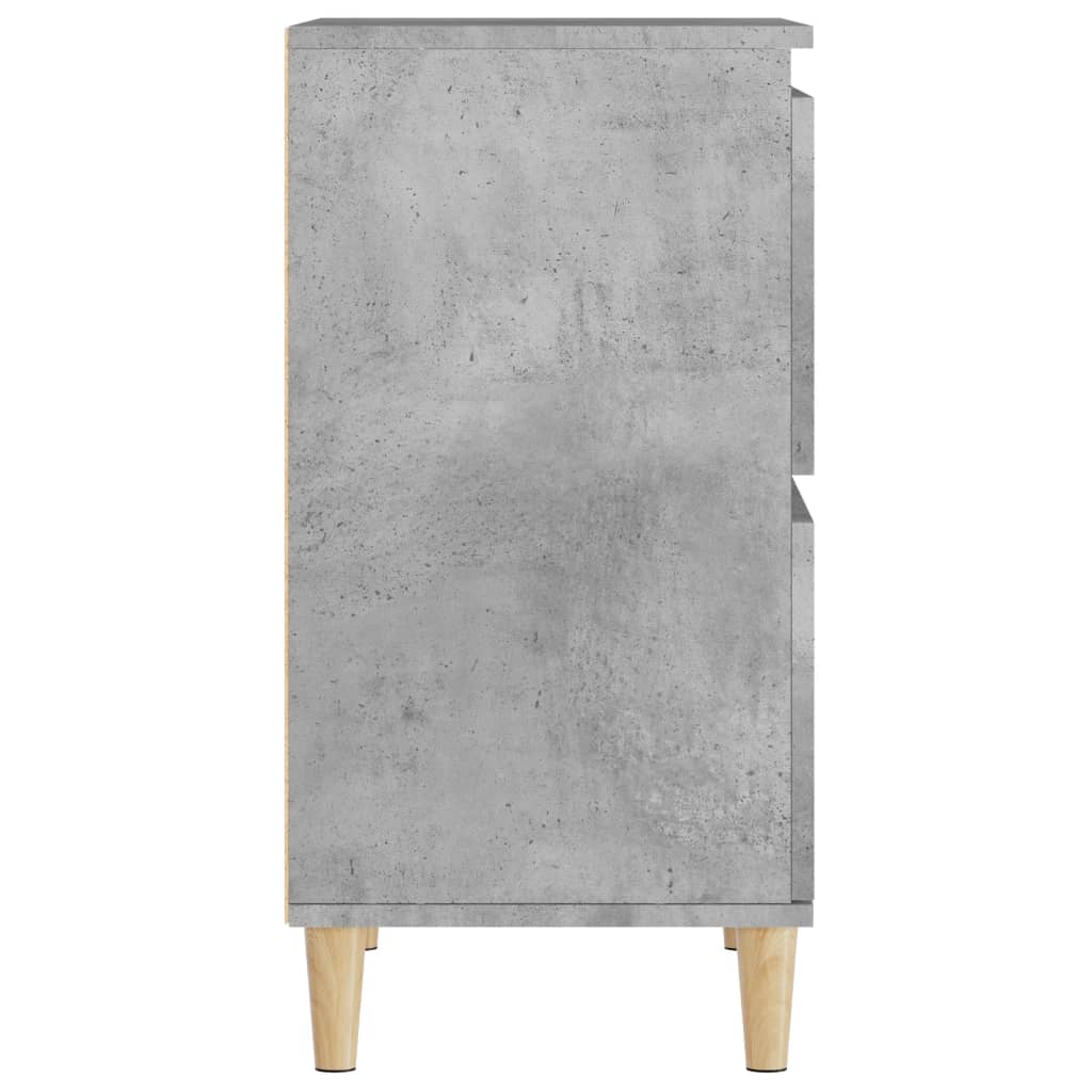 Sideboards 2 pcs Concrete Grey 60x35x70 cm Engineered Wood - Bargainia.com - 