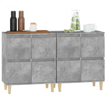 Sideboards 2 pcs Concrete Grey 60x35x70 cm Engineered Wood - Bargainia.com - 