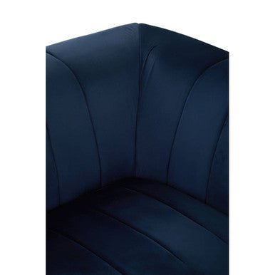 Siena Three Seat Midnight Velvet Sofa - Bargainia.com - 