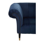 Siena Three Seat Midnight Velvet Sofa - Bargainia.com - 