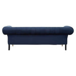 Siena Three Seat Midnight Velvet Sofa - Bargainia.com - 