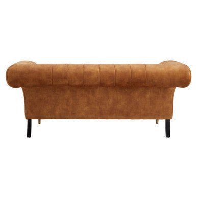 Siena Two Seat Gold Velvet Sofa - Bargainia.com - 