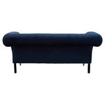 Siena Two Seat Midnight Blue Velvet Sofa - Bargainia.com - 