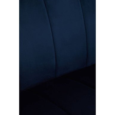 Siena Two Seat Midnight Blue Velvet Sofa - Bargainia.com - 