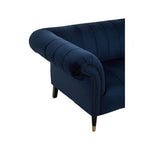 Siena Two Seat Midnight Blue Velvet Sofa - Bargainia.com - 