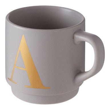 Signet Grey Monogram Mug, A - Bargainia.com - 5018705450872