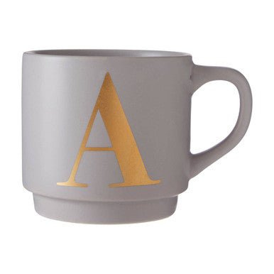 Signet Grey Monogram Mug, A - Bargainia.com - 5018705450872