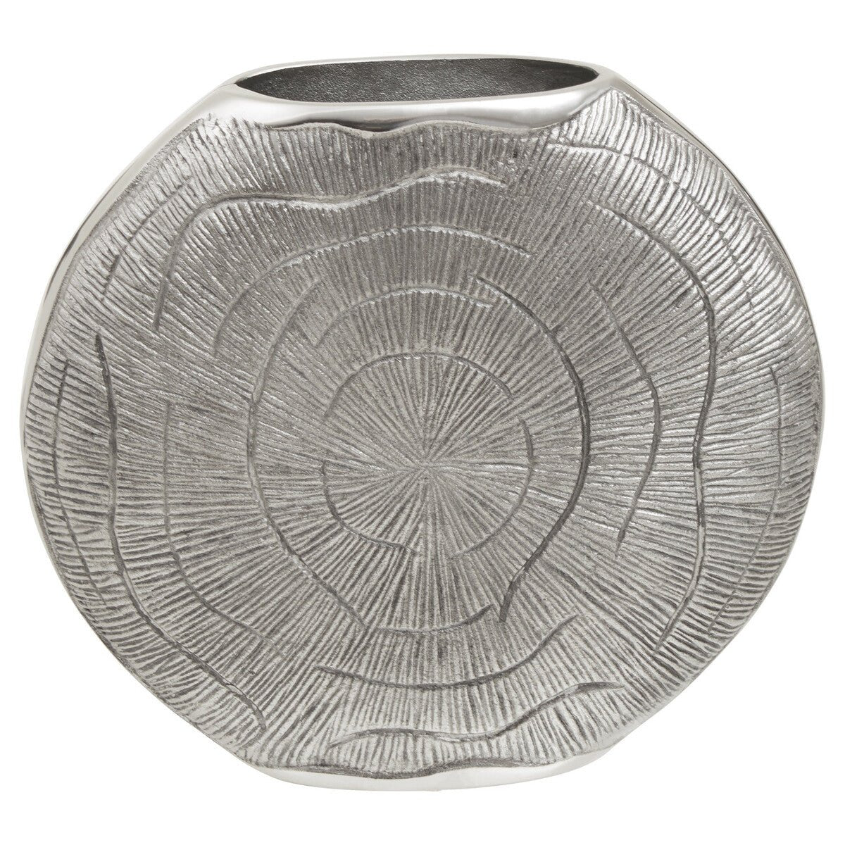 Silva Large Oak Effect Silver Finish Vase - Bargainia.com - 5018705970301