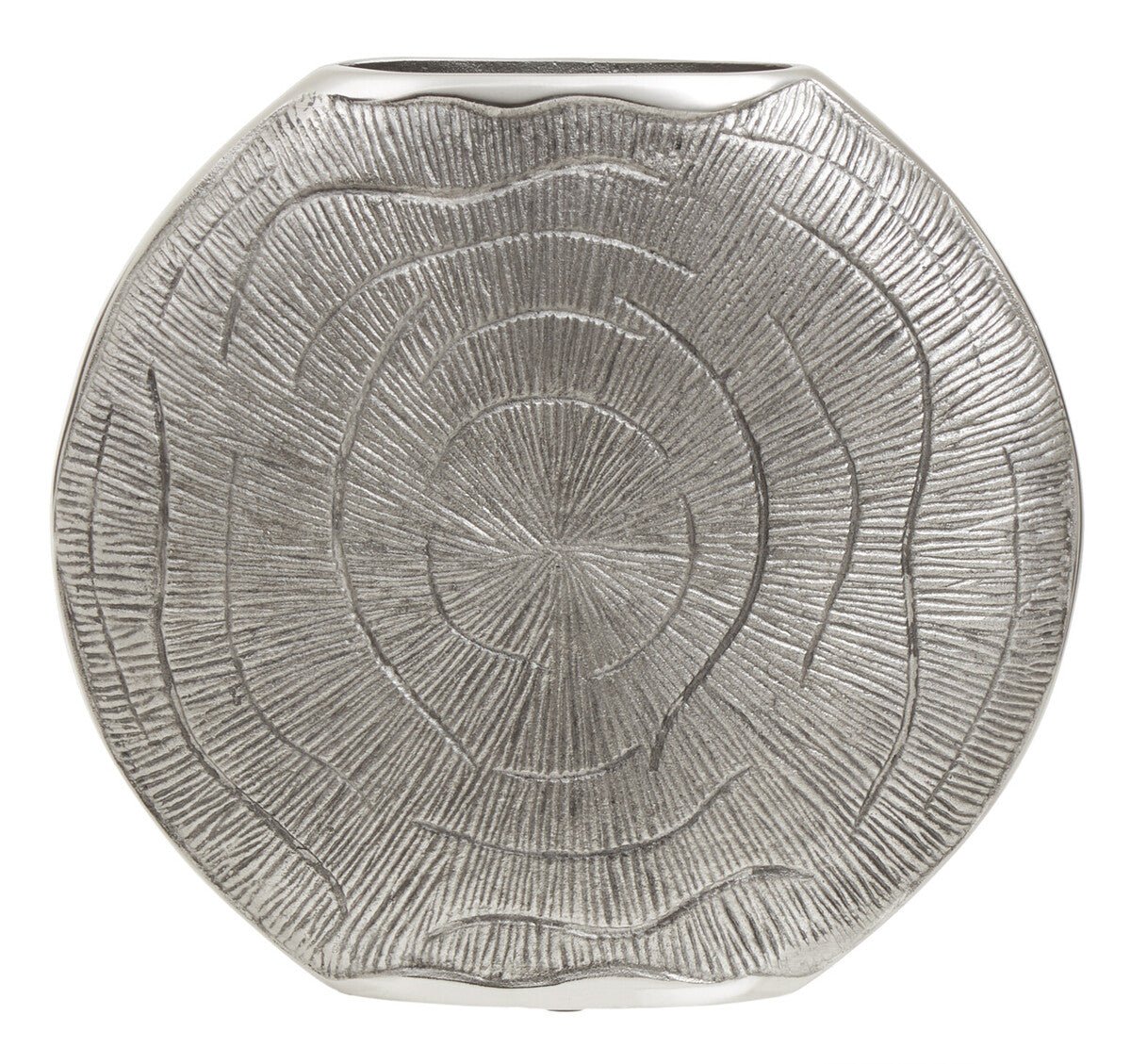 Silva Large Oak Effect Silver Finish Vase - Bargainia.com - 5018705970301