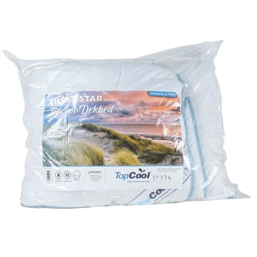 Silver Star Summer Hypoallergenic Duvet Quilt Topcool Finish - Super King - 240x200cm Clearance