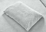 Silver Teddy Fleece Duvet & Two Pillow Covers Set Super Soft - Hibernate Cosy Collection - Bargainia.com - 
