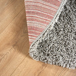 Silver Thick Shaggy Rug - California - Bargainia.com - 