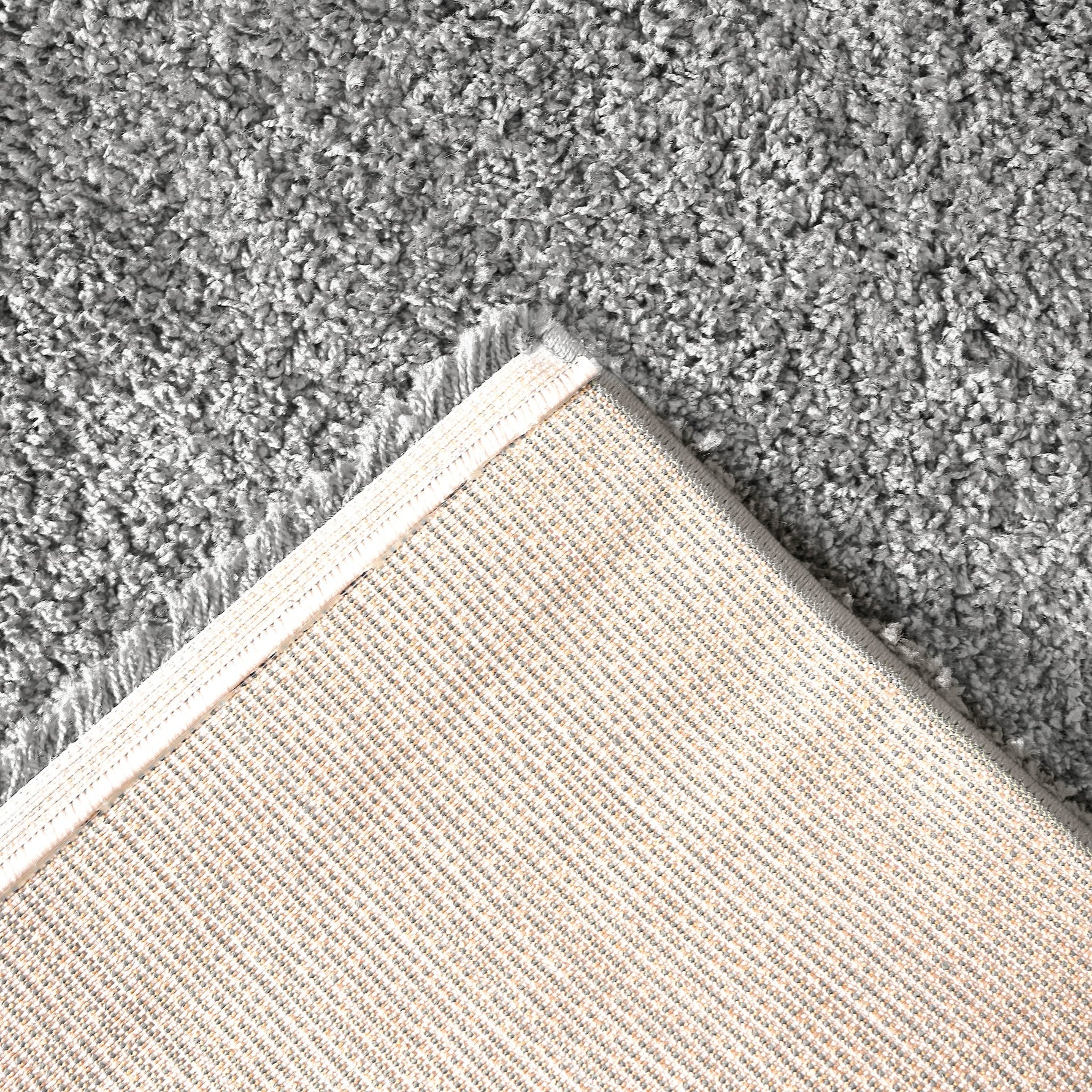 Silver Thick Shaggy Rug - California - Bargainia.com - 